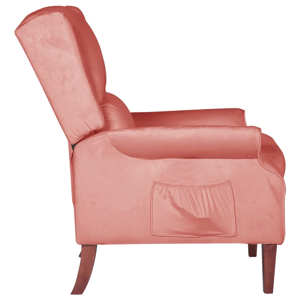 Relaxsessel Rosa Samt