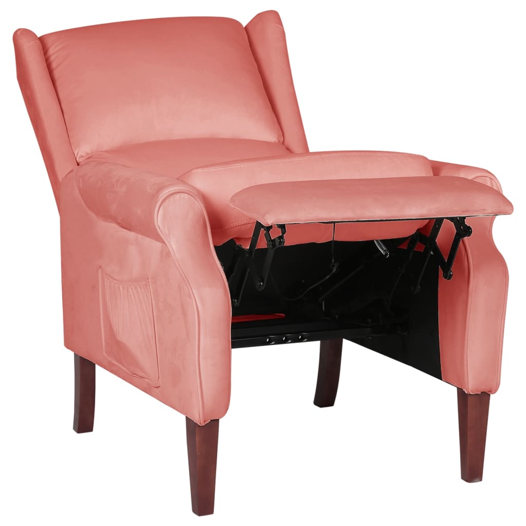 Relaxsessel Rosa Samt