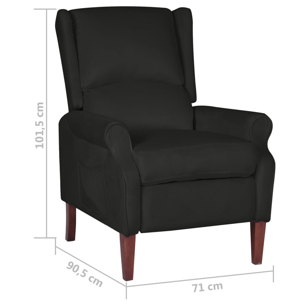 Relaxsessel Schwarz Samt
