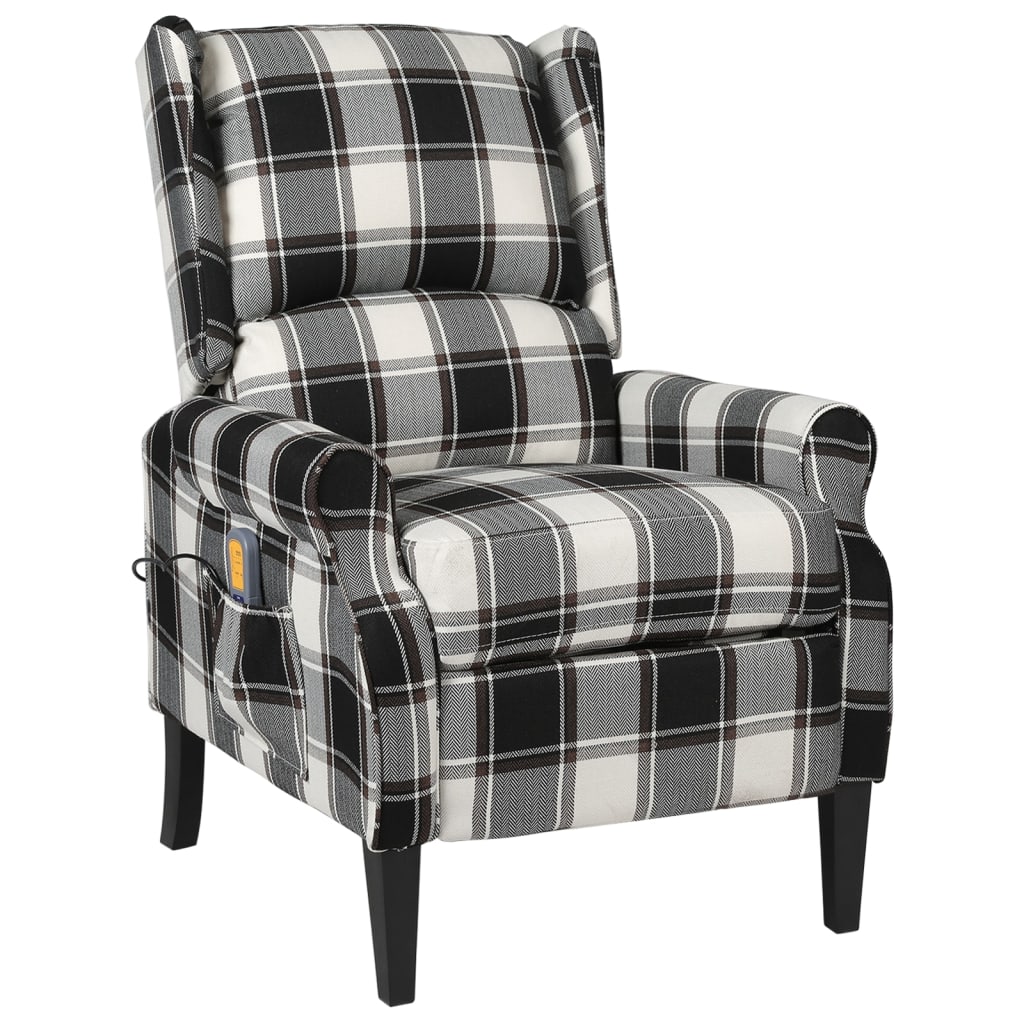 Fauteuil de massage réglable en tissu multicolore