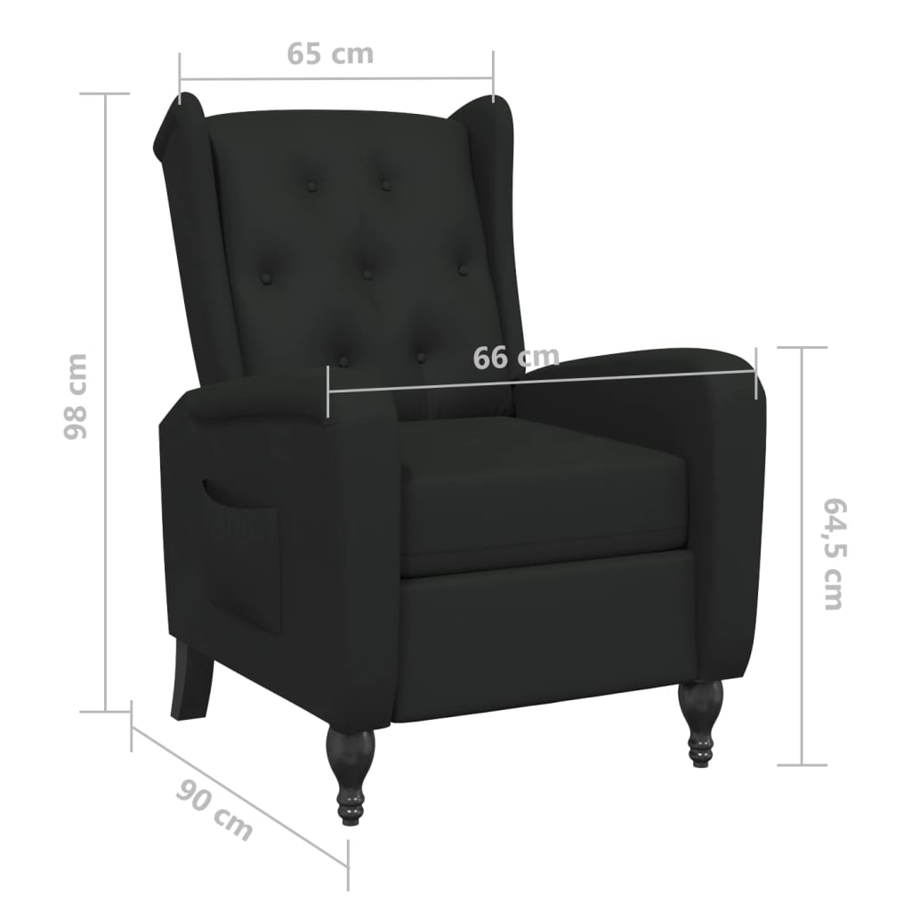 Relaxsessel Schwarz Samt