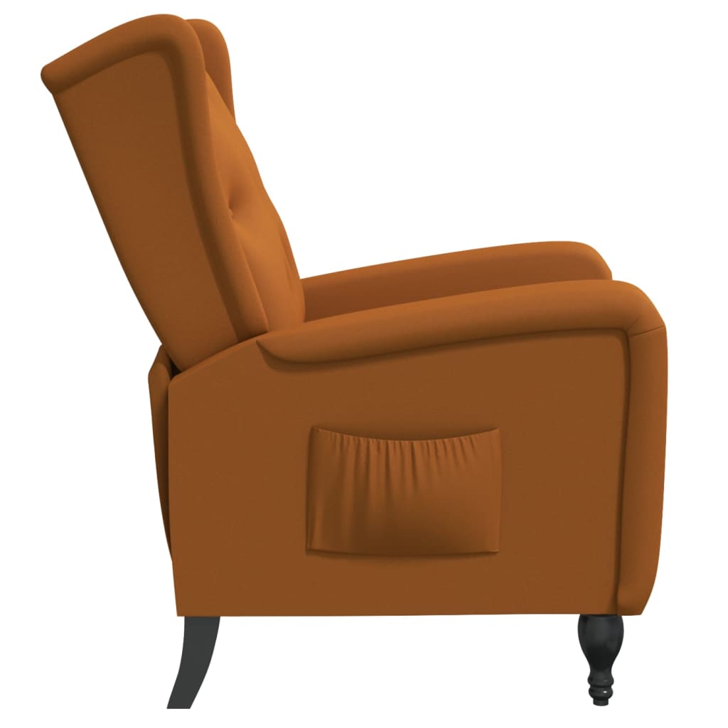 Relaxsessel Braun Samt