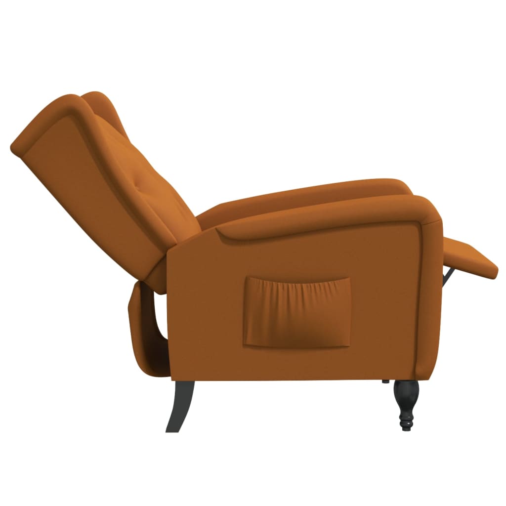 Relaxsessel Braun Samt