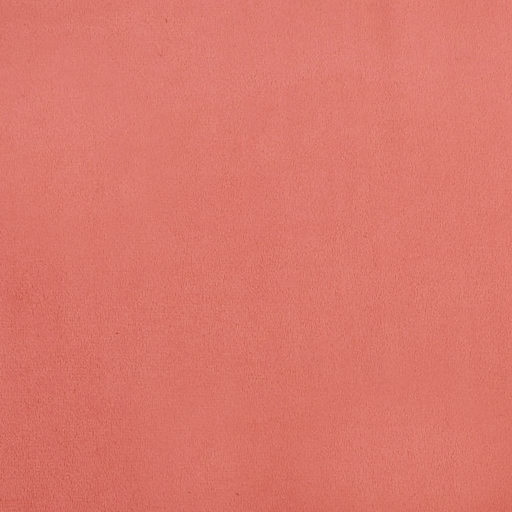 Sessel mit Massivholz-Gummifüßen Rosa Samt