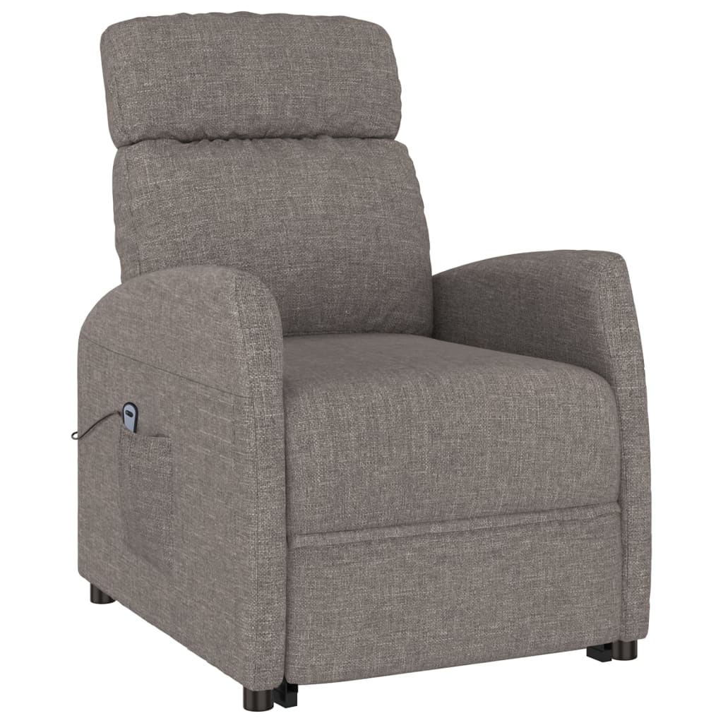 Aufstehsessel Taupe Stoff