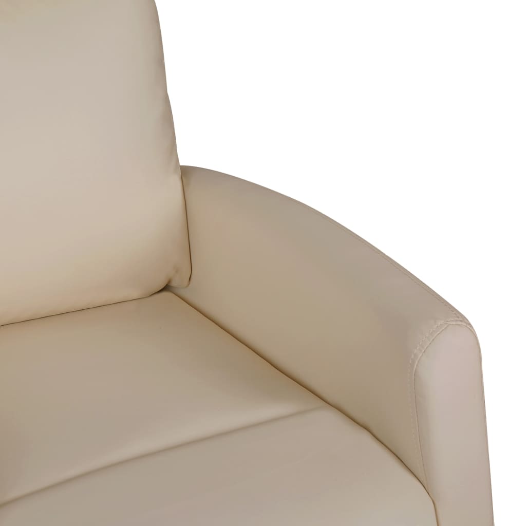 Aufstehsessel Cappuccino-Braun Kunstleder