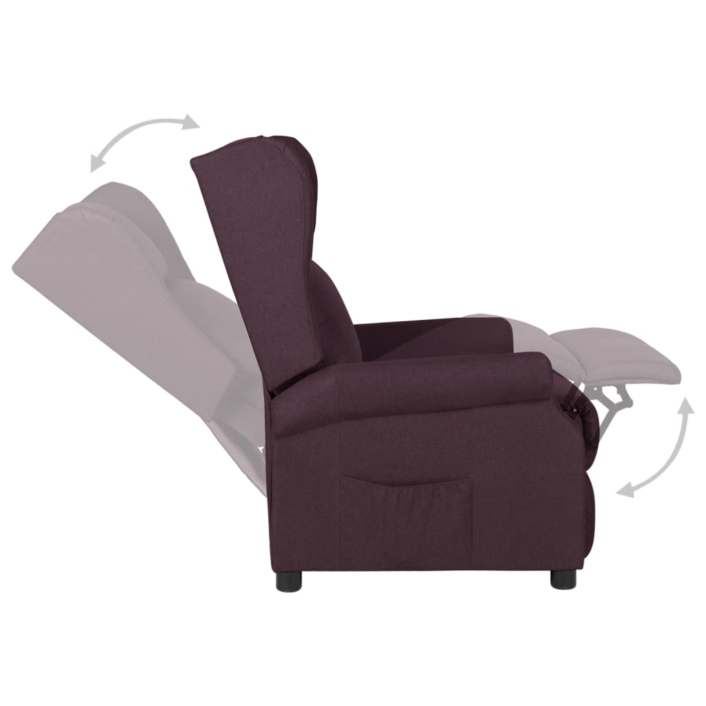 Relaxsessel Lila Stoff