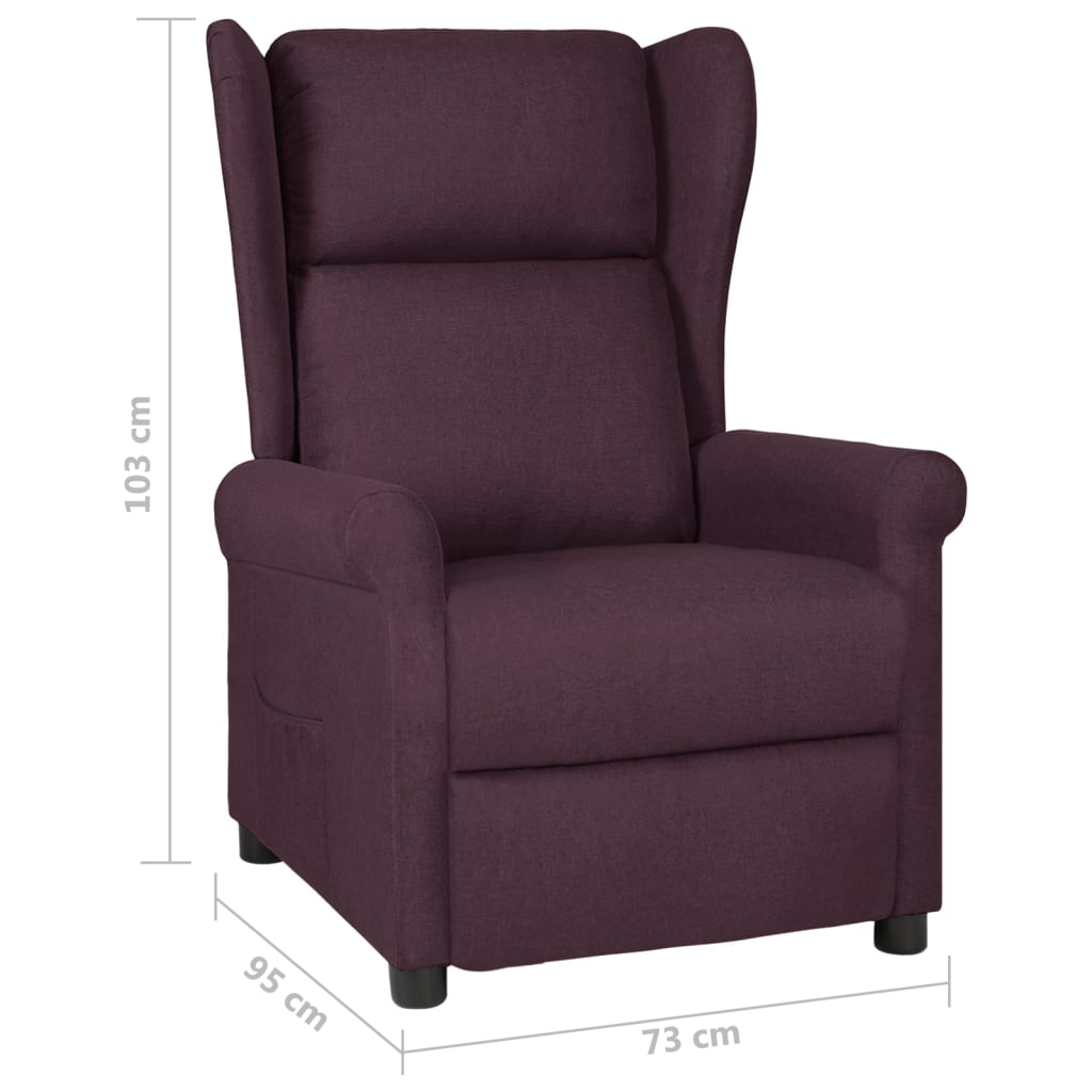Relaxsessel Lila Stoff