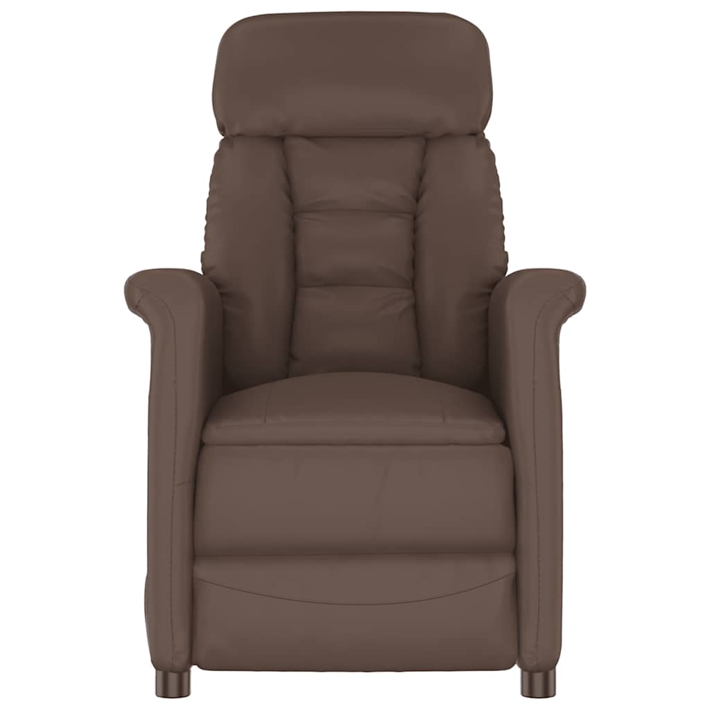 Relaxsessel Braun Kunstleder