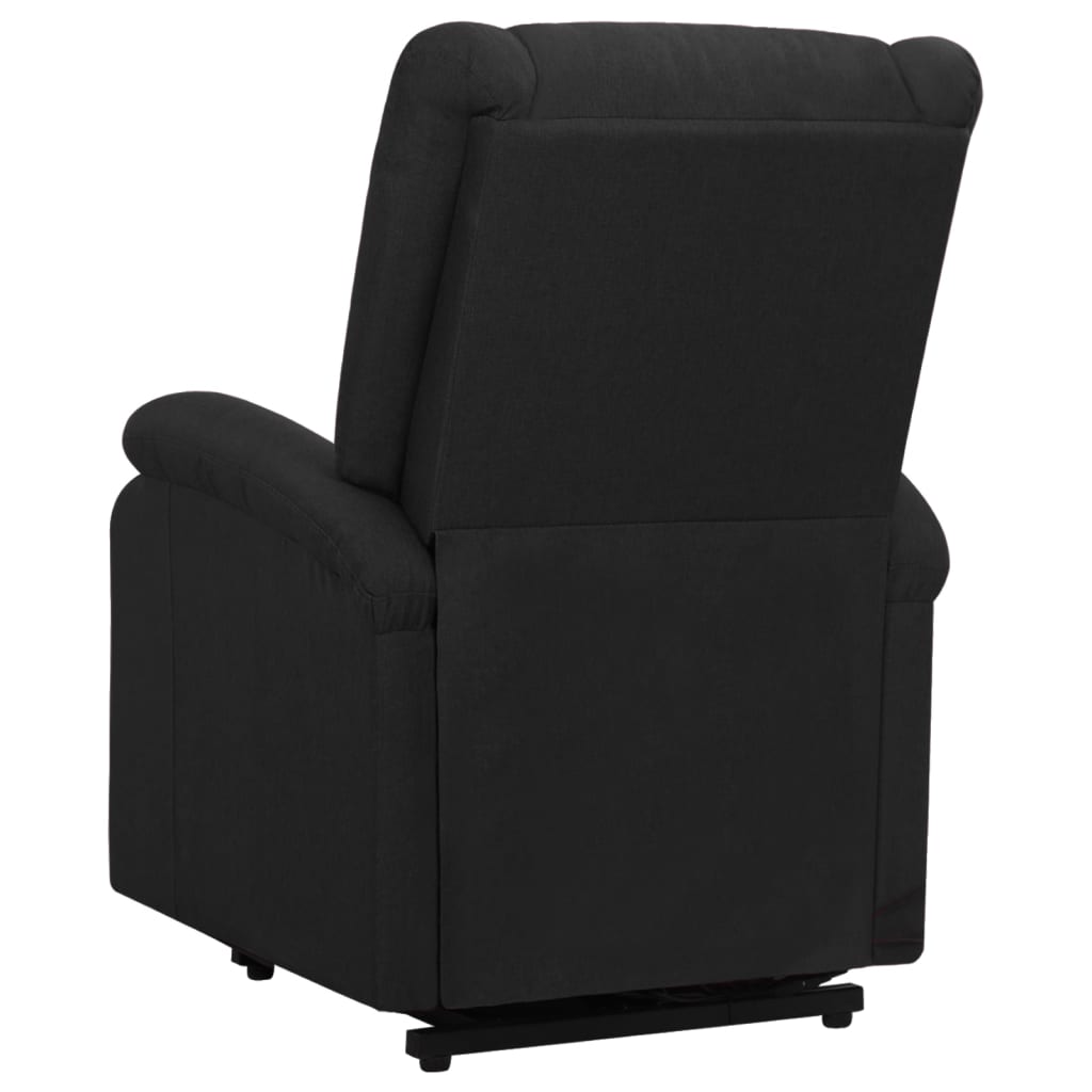 Fauteuil de massage avec aide au verticalisation en tissu noir
