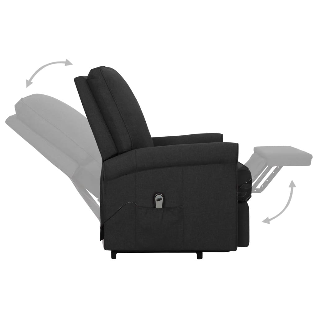 Aufstehsessel Schwarz Stoff