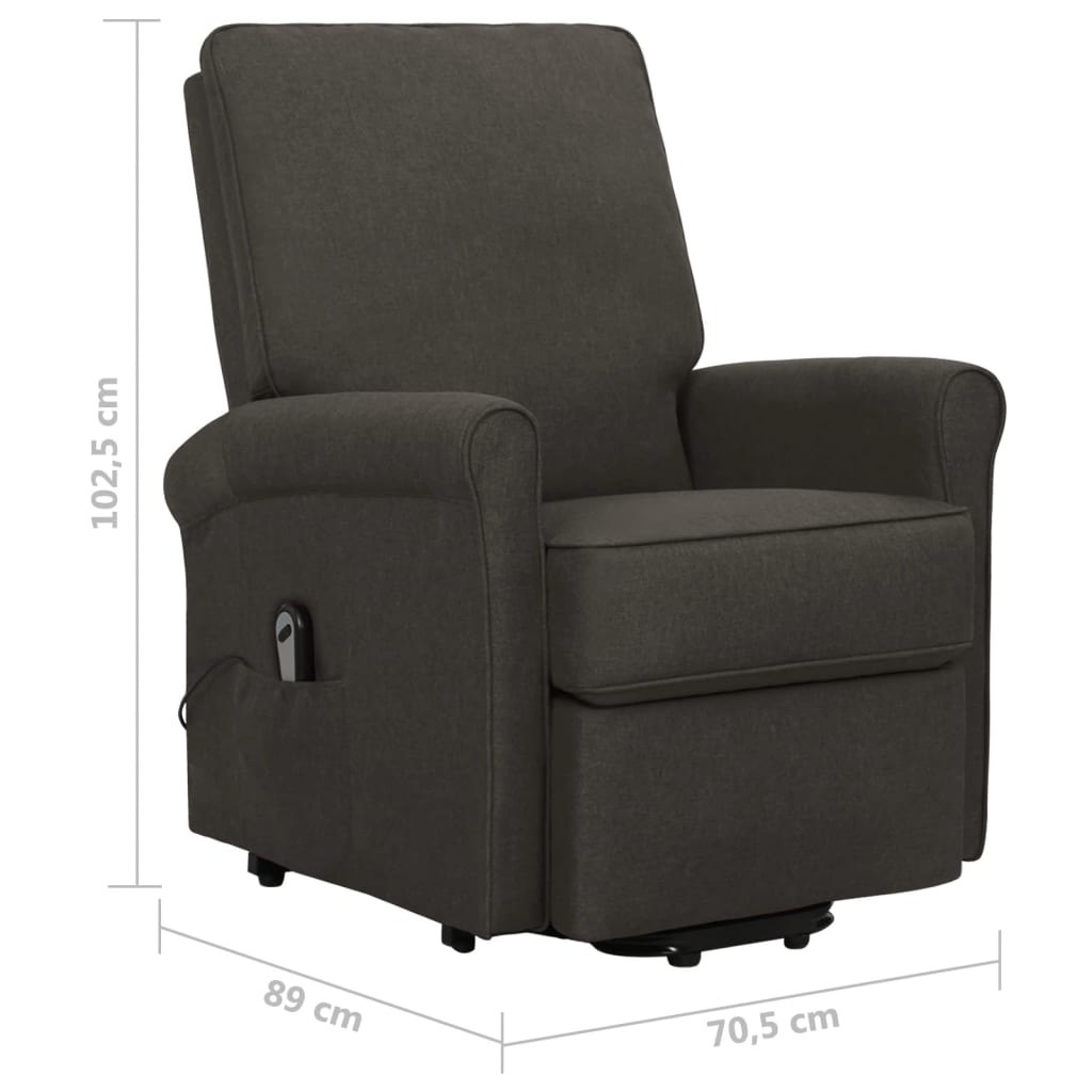 Aufstehsessel Taupe Stoff
