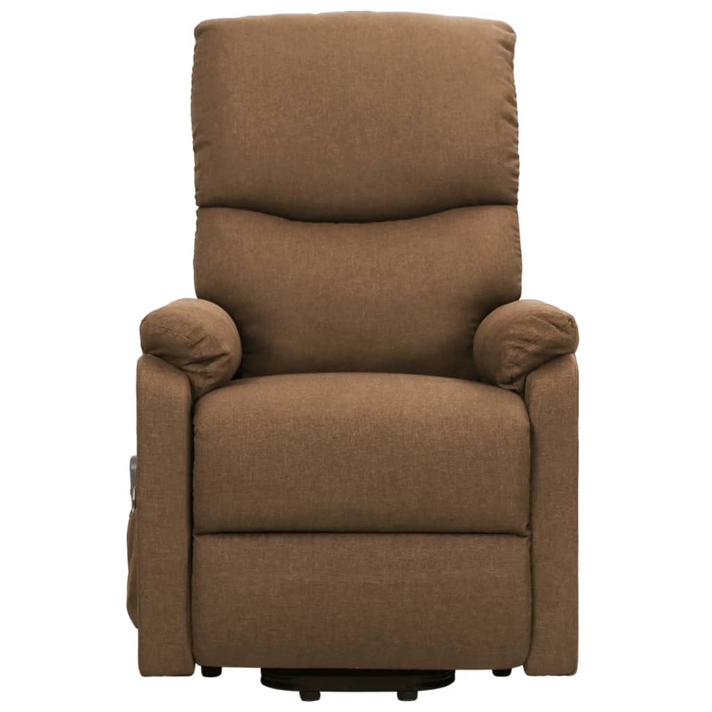 Massagesessel mit Aufstehhilfe Taupe Stoff