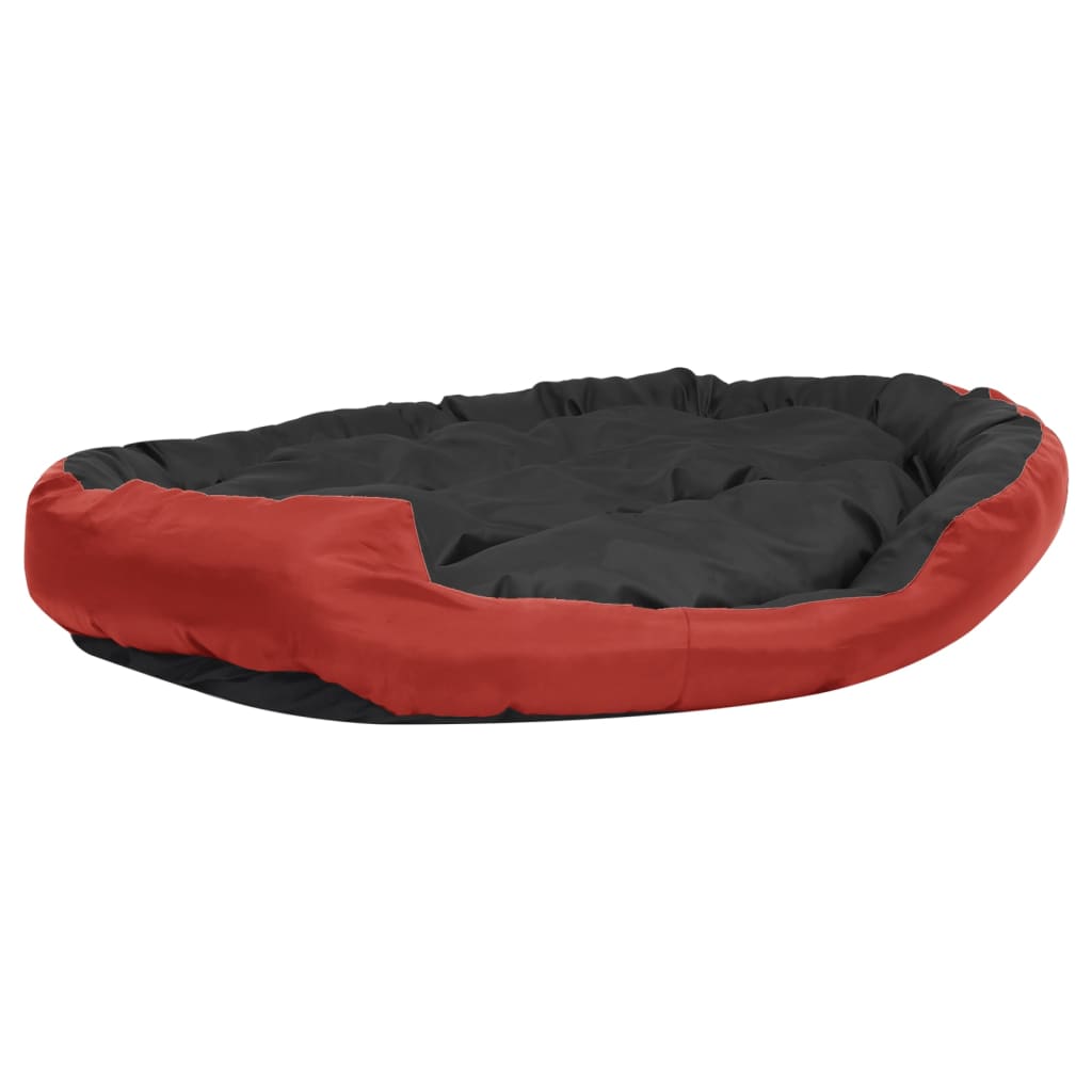 Hundekissen Wendbar und Waschbar Rot und Schwarz 150x120x25 cm