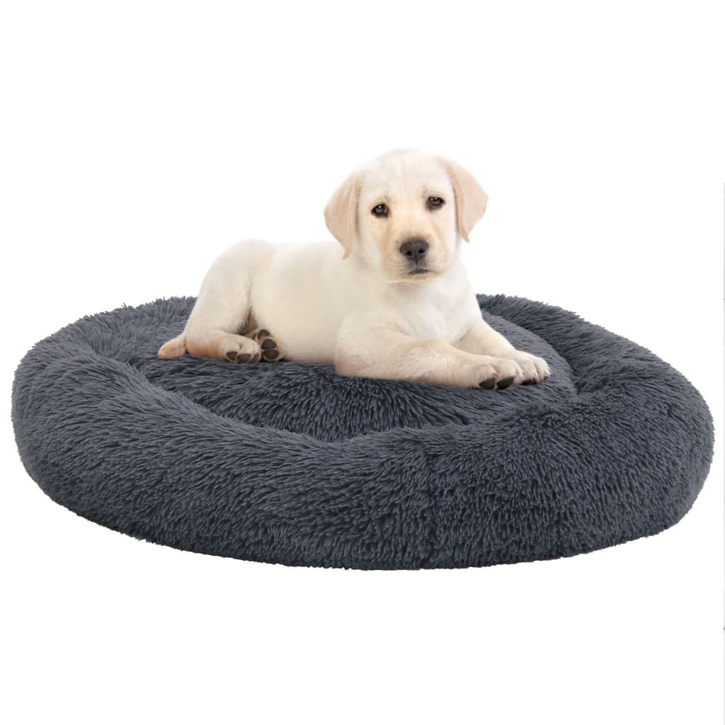 Hunde- und Katzenkissen Waschbar Dunkelgrau 70x70x15cm Plüsch