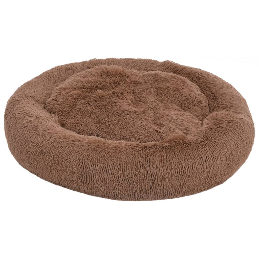 Waschbares Hunde- & Katzenkissen Braun 70x70x15 cm Plüsch