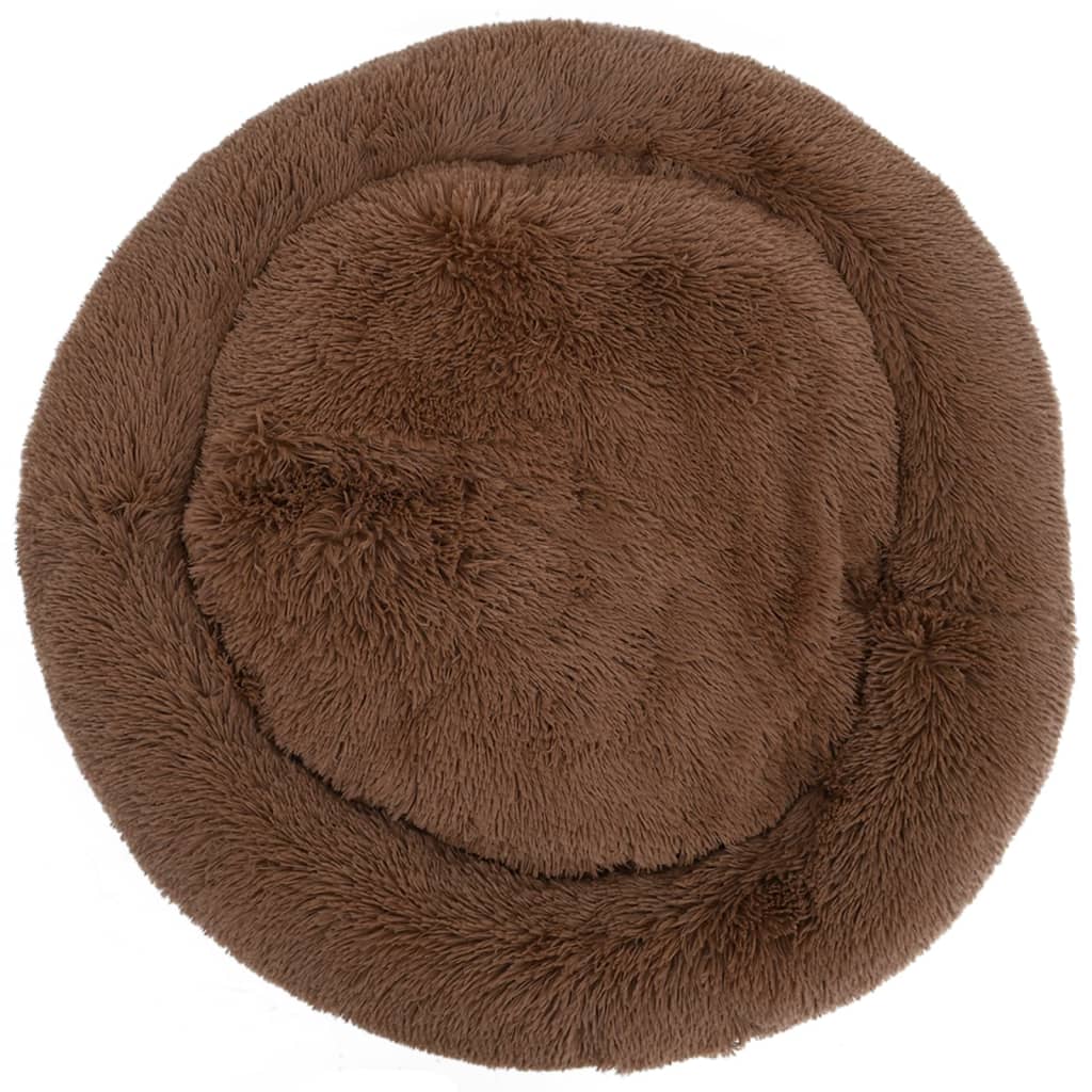 Waschbares Hunde- & Katzenkissen Braun 70x70x15 cm Plüsch