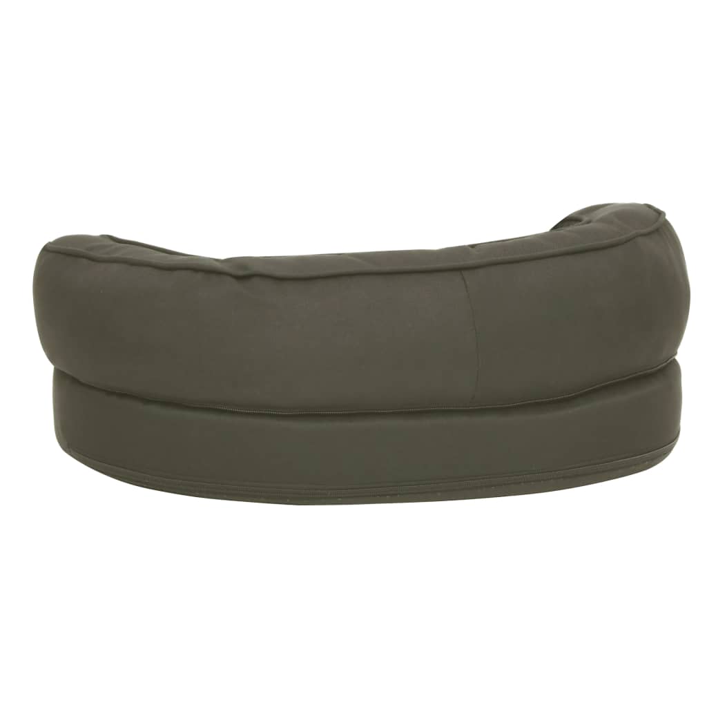 Dog mattress ergonomic 60x42 cm linen look dark grey