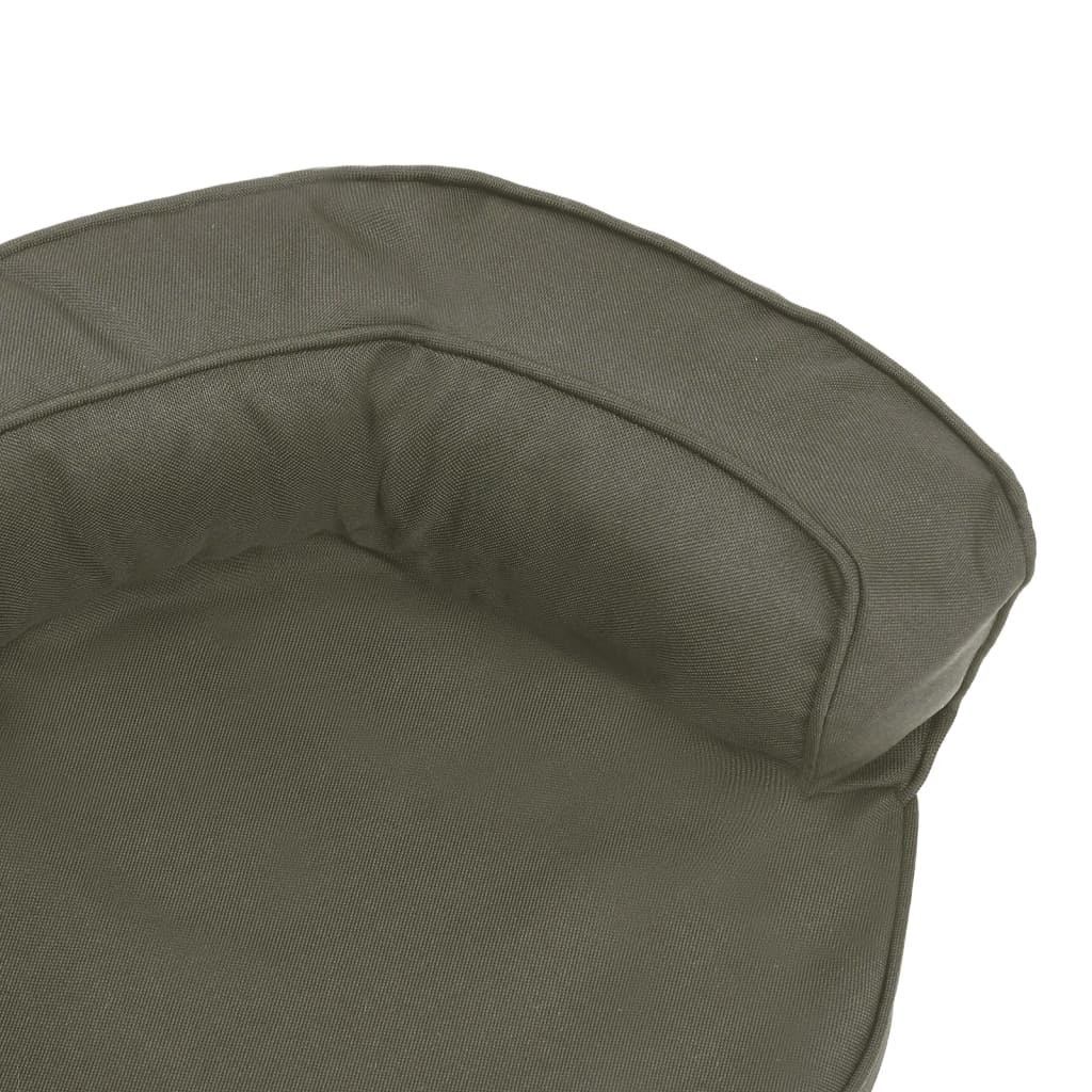 Dog mattress ergonomic 60x42 cm linen look dark grey