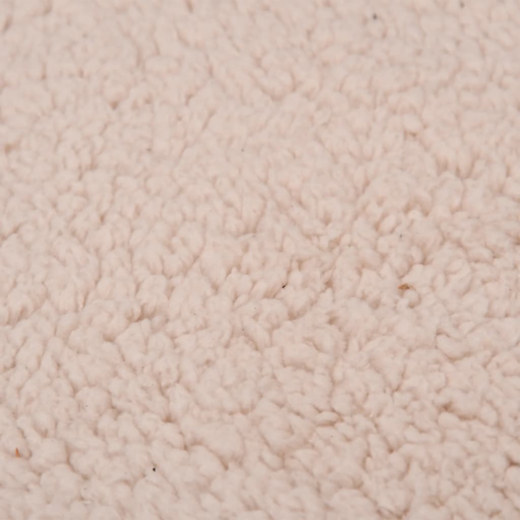Hundematratze Ergonomisch 90x64 cm Leinenoptik Fleece Grau