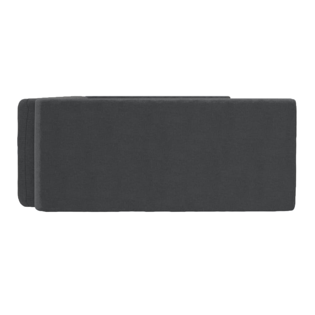 Kofferraum-Hundebett Schwarz 110x70 cm Leinenoptik
