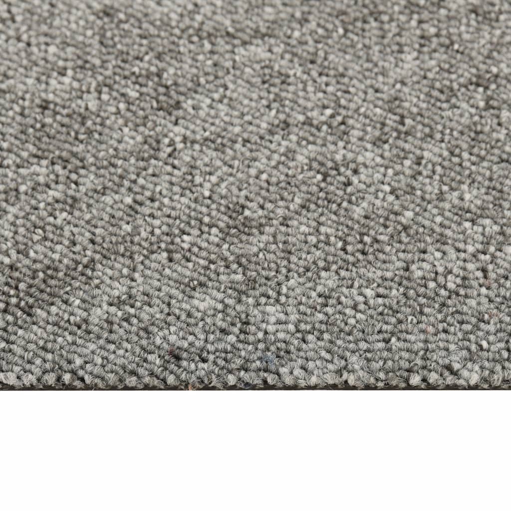Teppichfliesen 16 Stk. 4 m² 25x100 cm Hellgrau