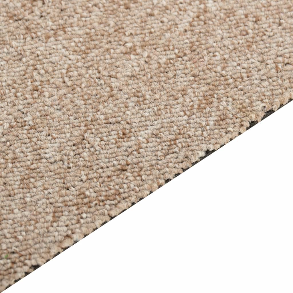 Teppichfliesen 16 Stk. 4 m² 25x100 cm Hellbeige