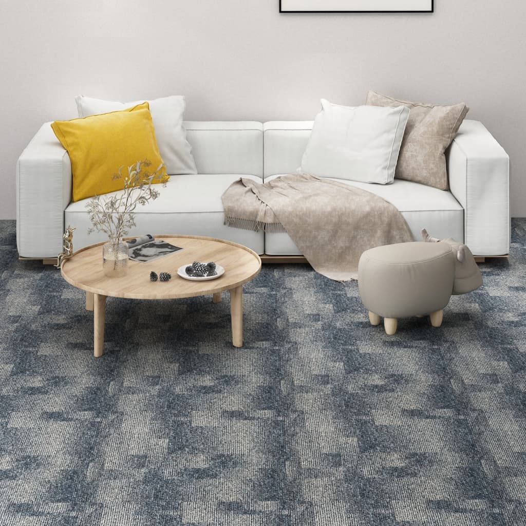 Teppichfliesen 20 Stk. 5 m² Dunkelblau