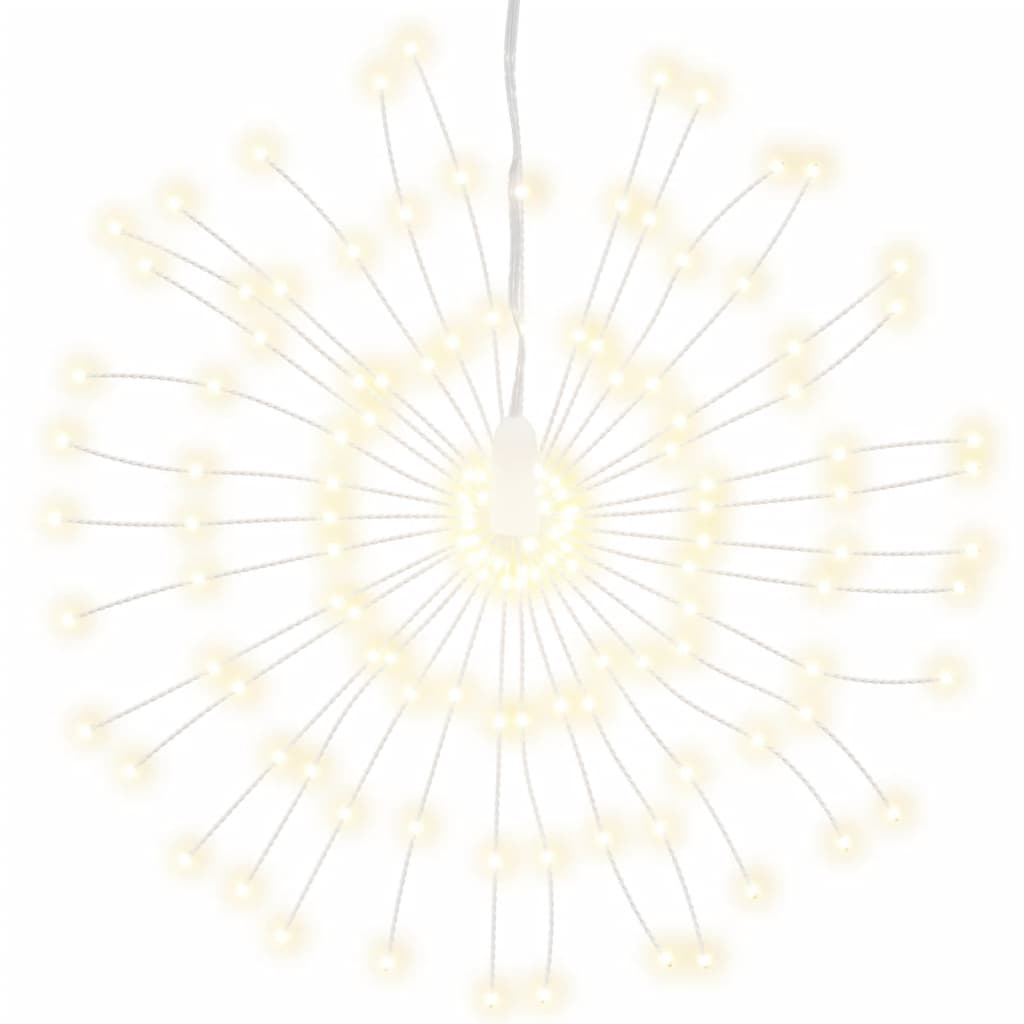 Feuerwerkslichter 2 Stk. Weihnachtsdeko Warmweiß 20 cm 280 LEDs