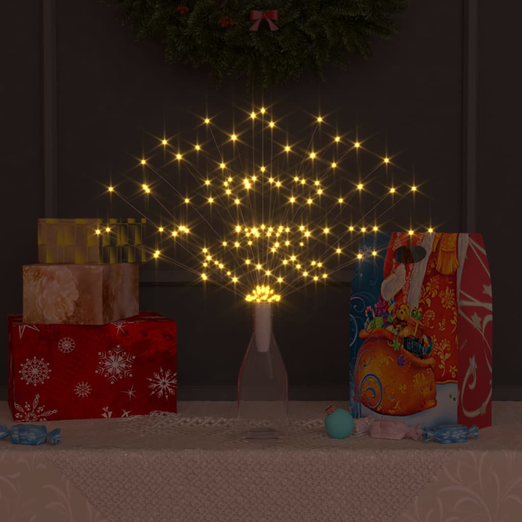 Feuerwerkslichter 4 Stk. Weihnachtsdeko Warmweiß 20 cm 560 LEDs