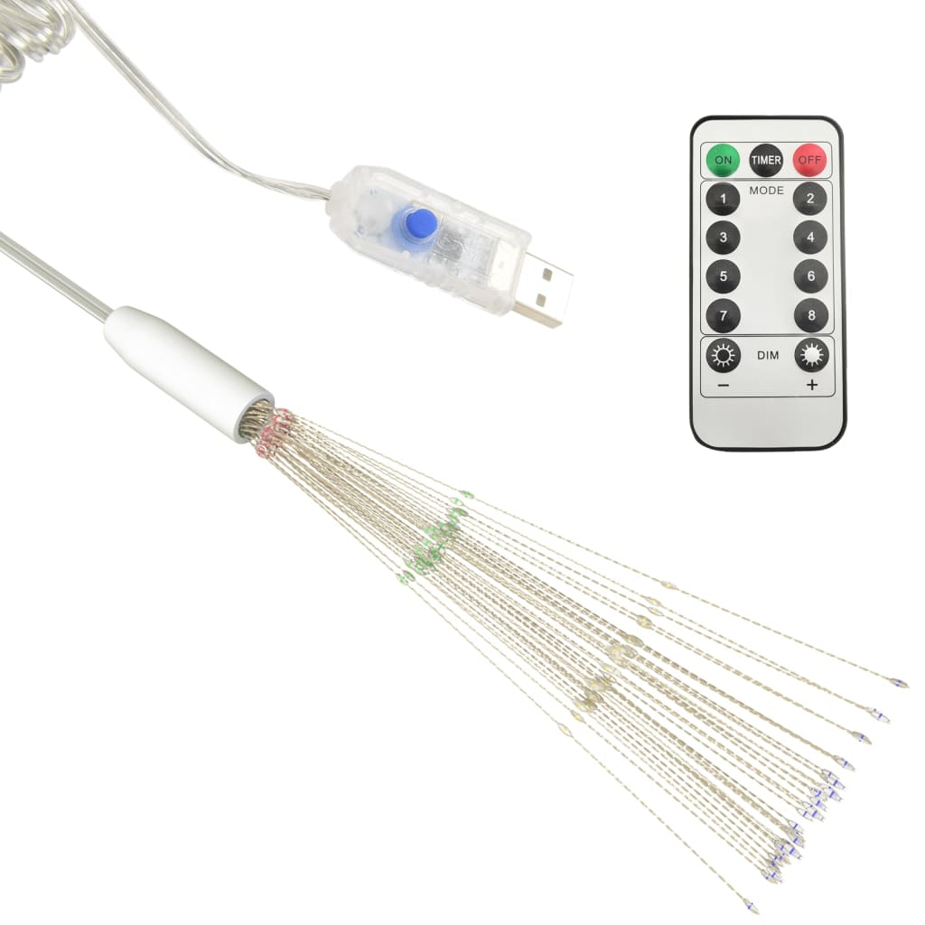Feuerwerkslicht Weihnachtsdeko Mehrfarbig 20 cm 140 LEDs