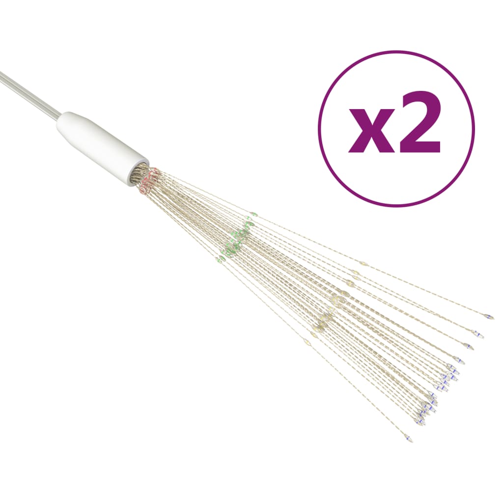 Feuerwerkslichter 2 Stk. Weihnachtsdeko Mehrfarbig 20cm 280LEDs
