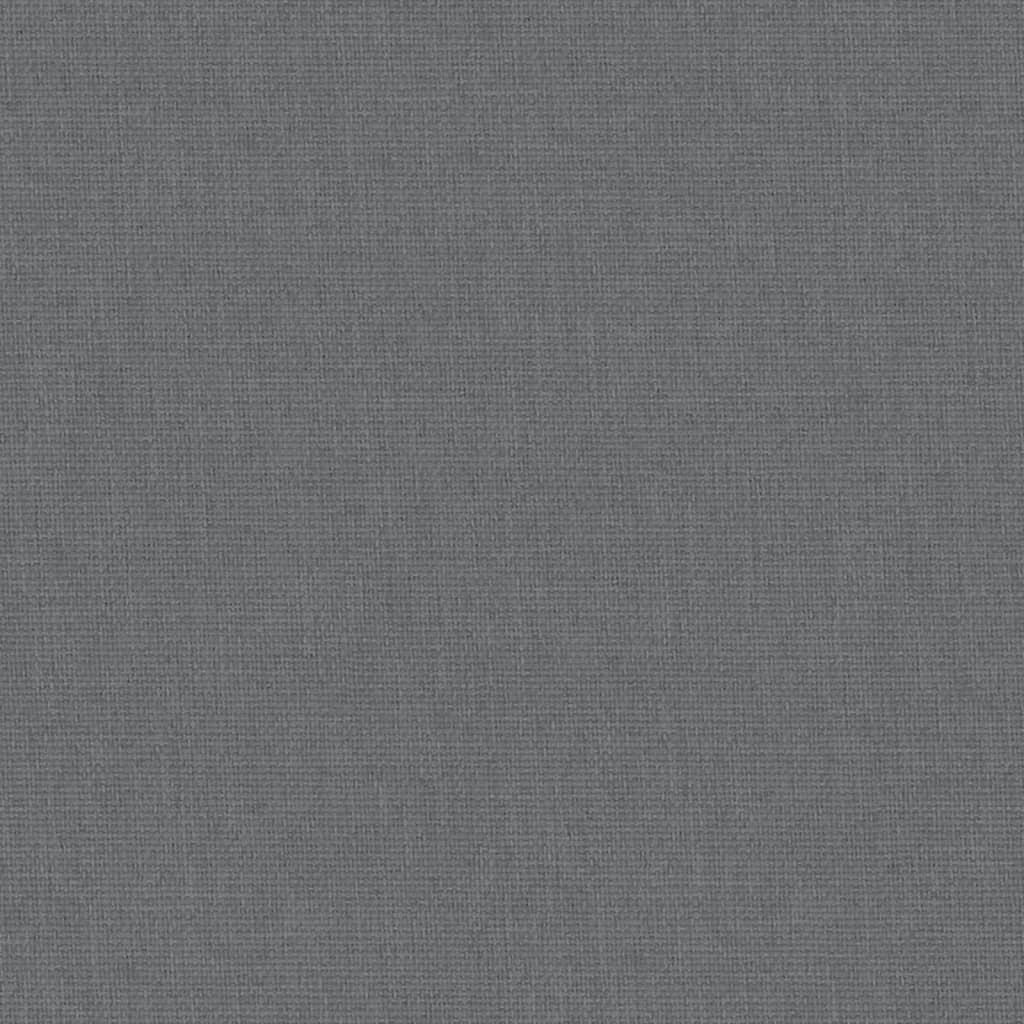 Lit bébé avec matelas en lin gris foncé