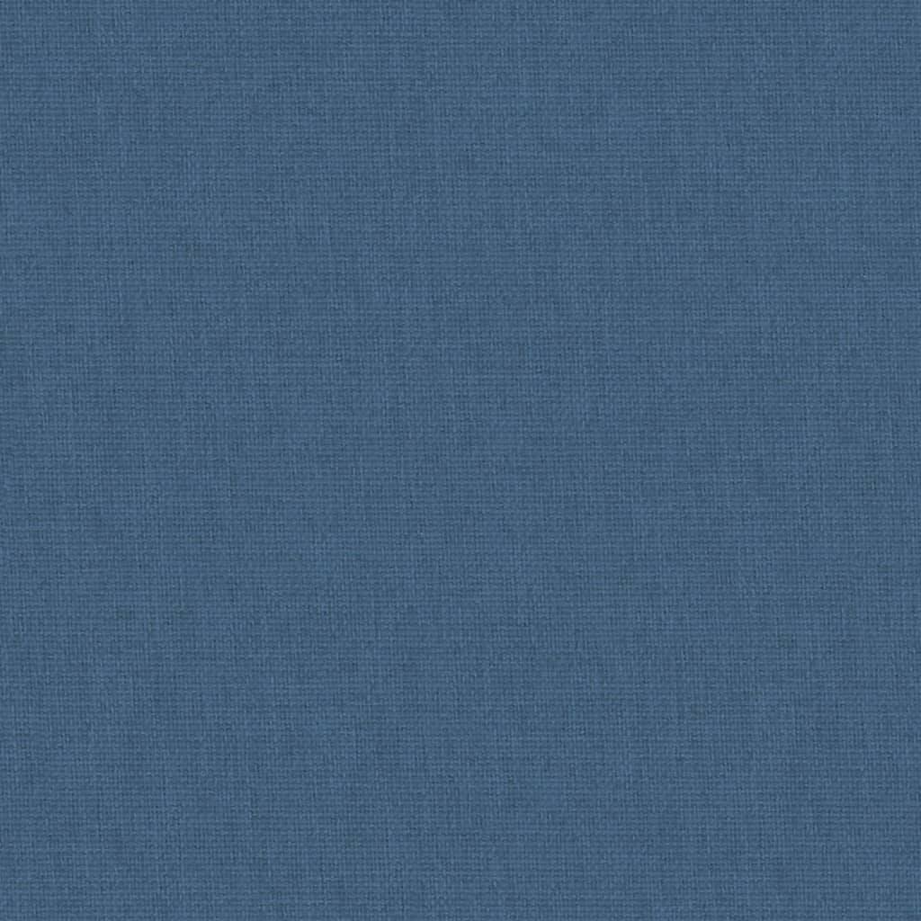 Babybett mit Matratze Marineblau Leinenstoff