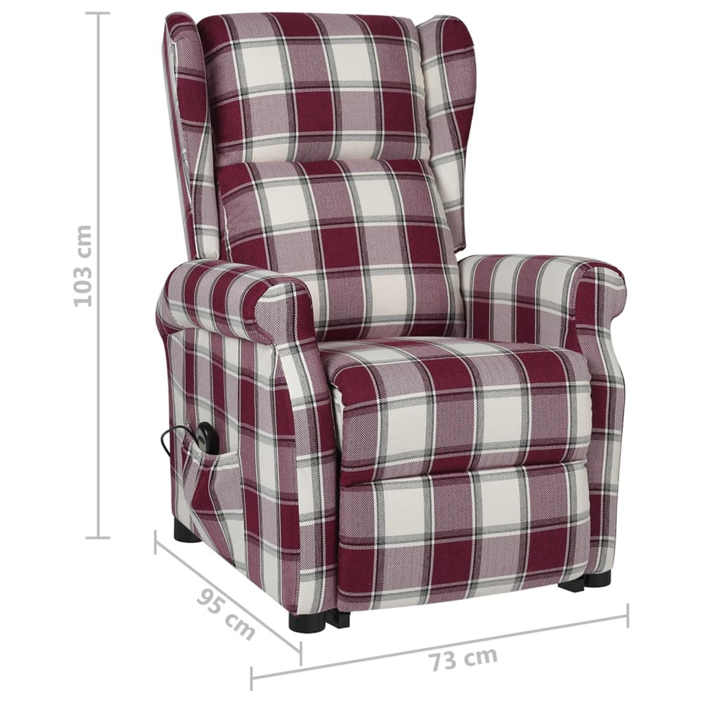 Aufstehsessel Rot Stoff