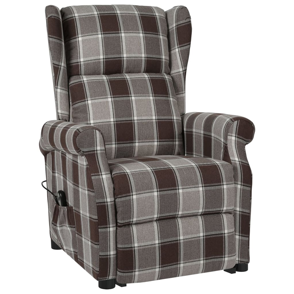 Aufstehsessel Braun Stoff
