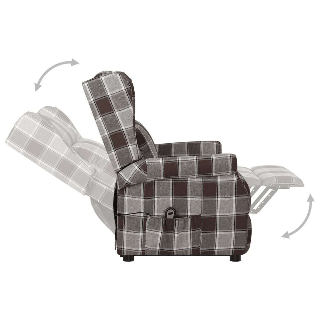 Aufstehsessel Braun Stoff