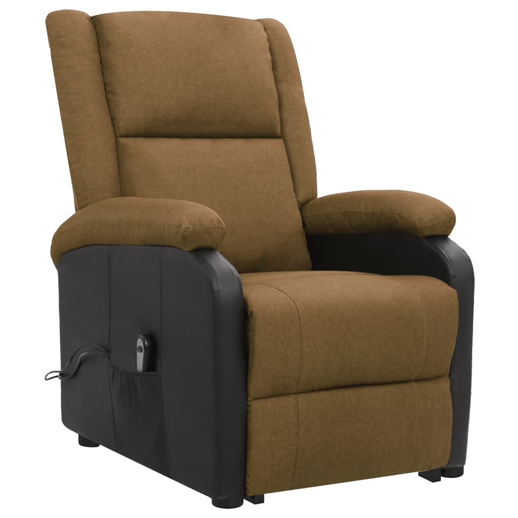 Aufstehsessel Braun Stoff