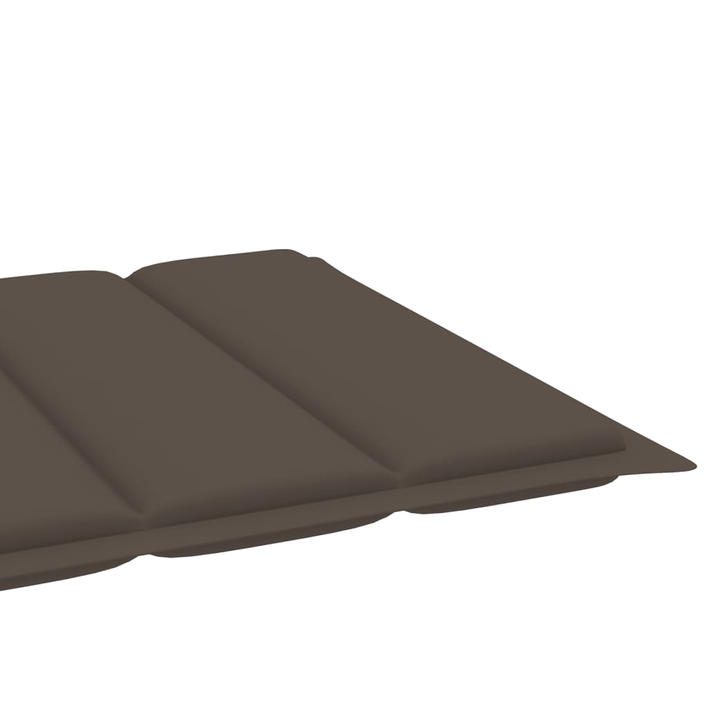 Sun loungers 2 pcs. with cushions taupe solid teak wood