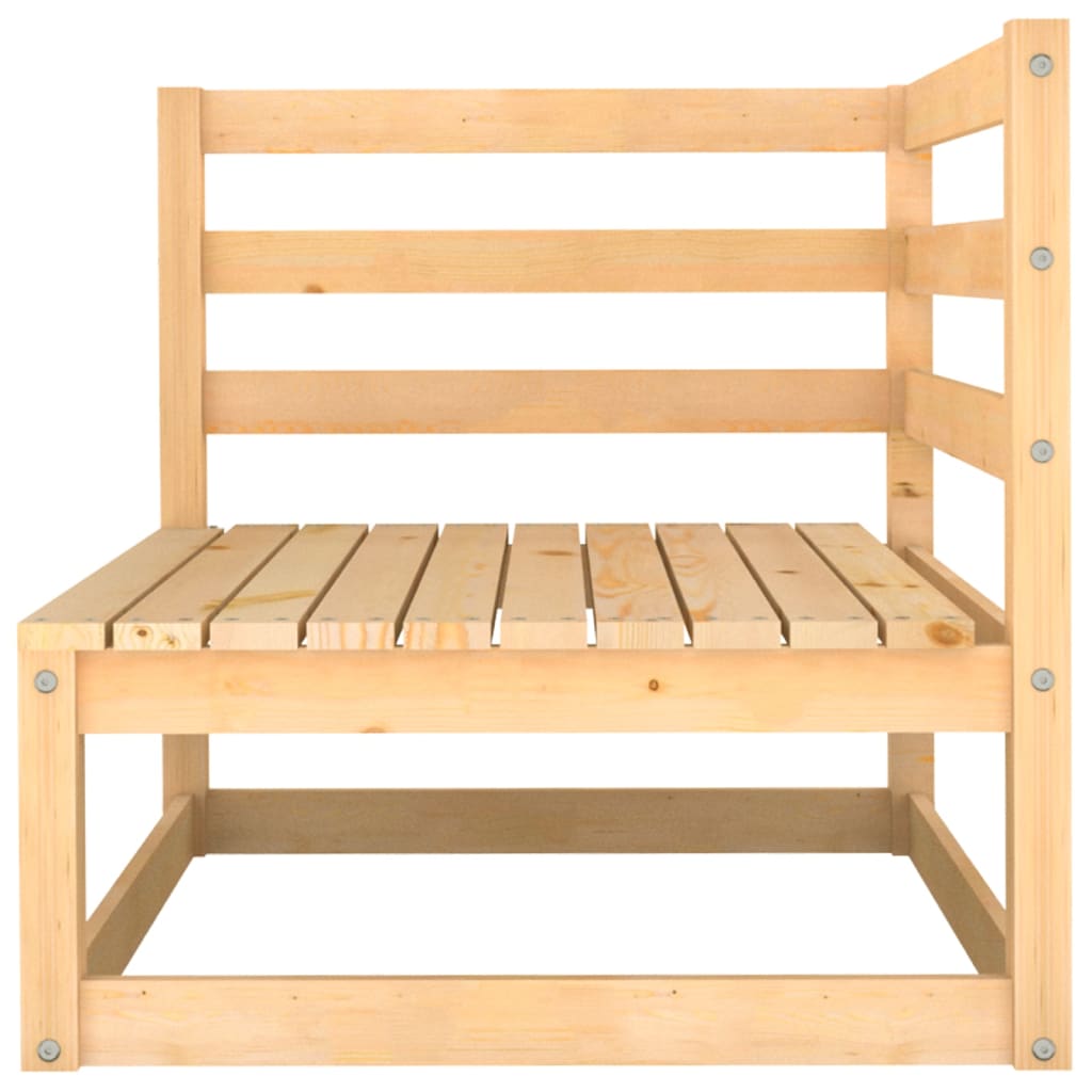 2-seater garden sofa made of solid pine wood