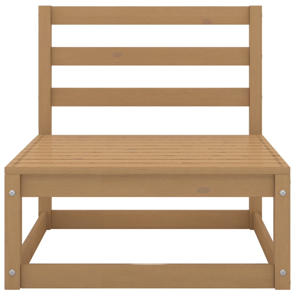 10-piece garden lounge set, honey brown, solid pine wood