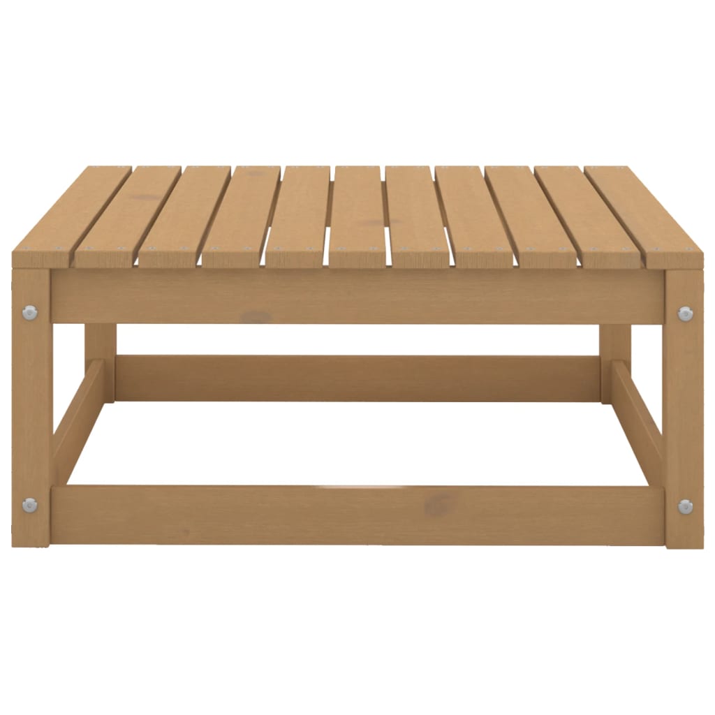 10-piece garden lounge set, honey brown, solid pine wood