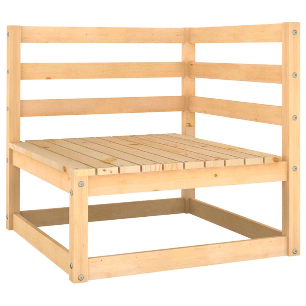 10-piece garden lounge set made of solid pine wood