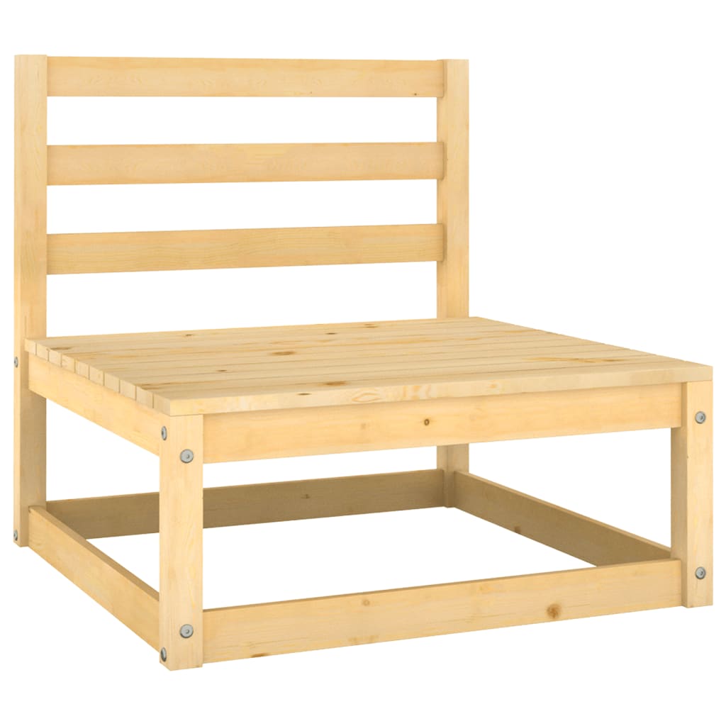 10-piece garden lounge set made of solid pine wood