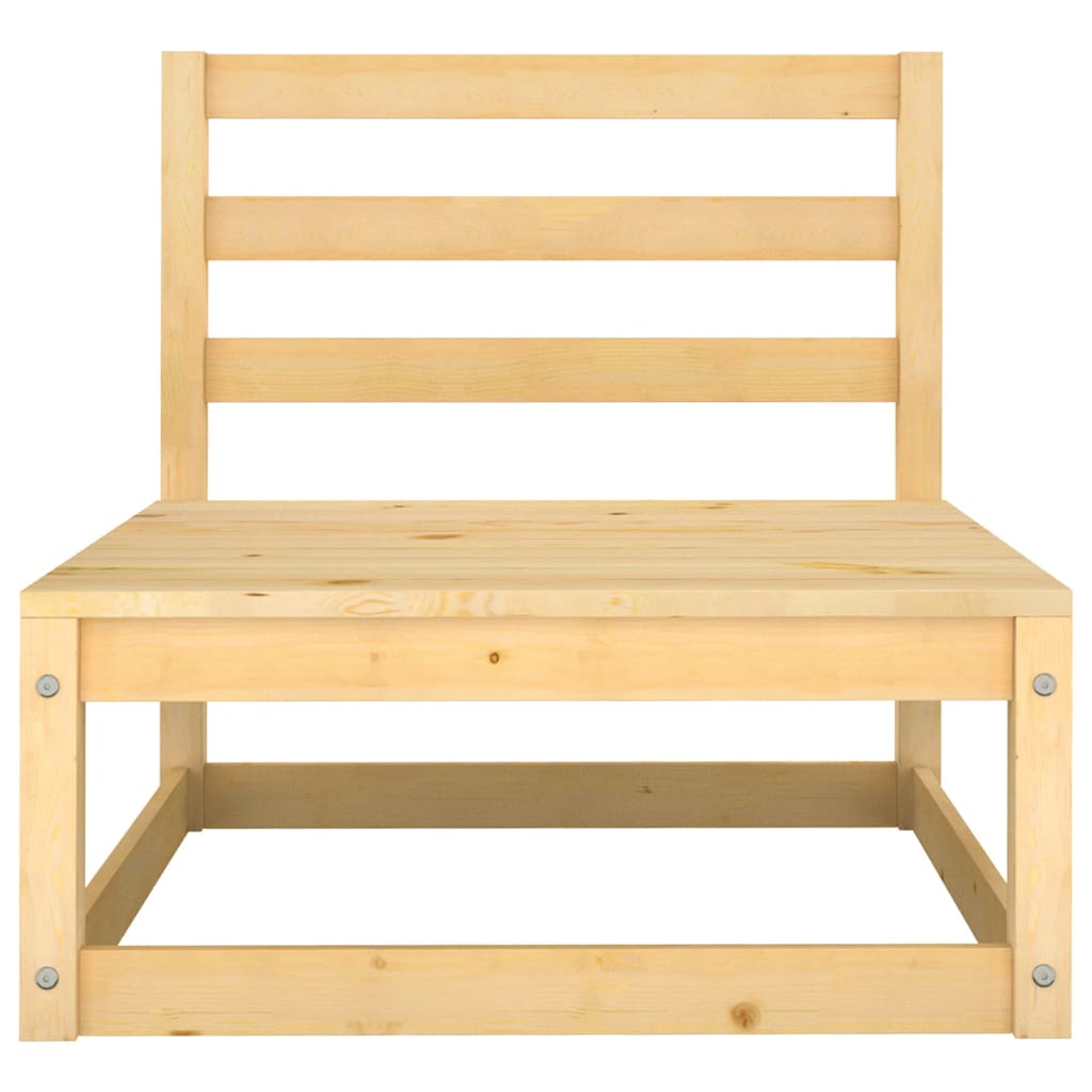 10-piece garden lounge set made of solid pine wood