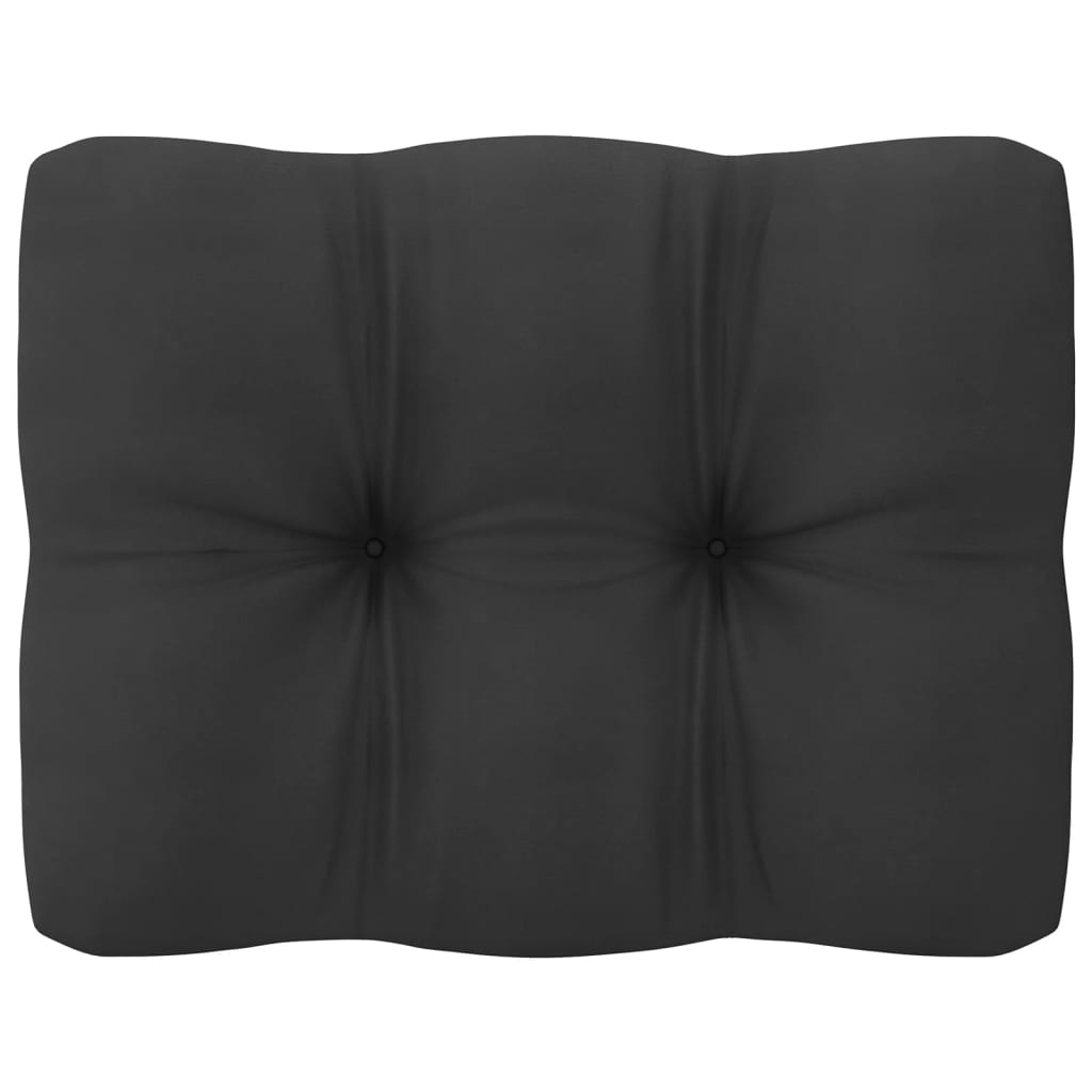 3-seater garden sofa with cushions made of solid pine wood