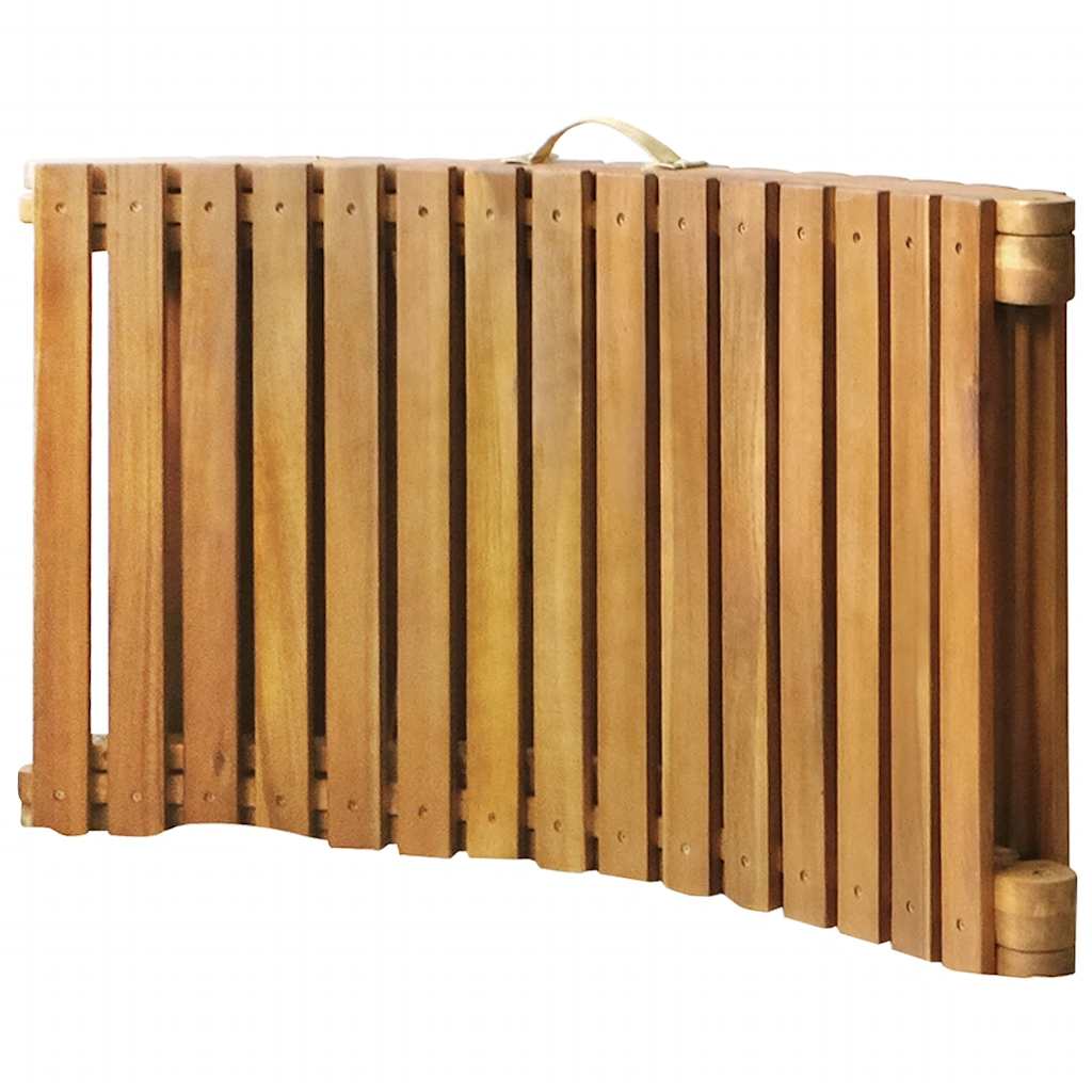 Chaises longues 2 pièces avec coussins en bois massif d'acacia