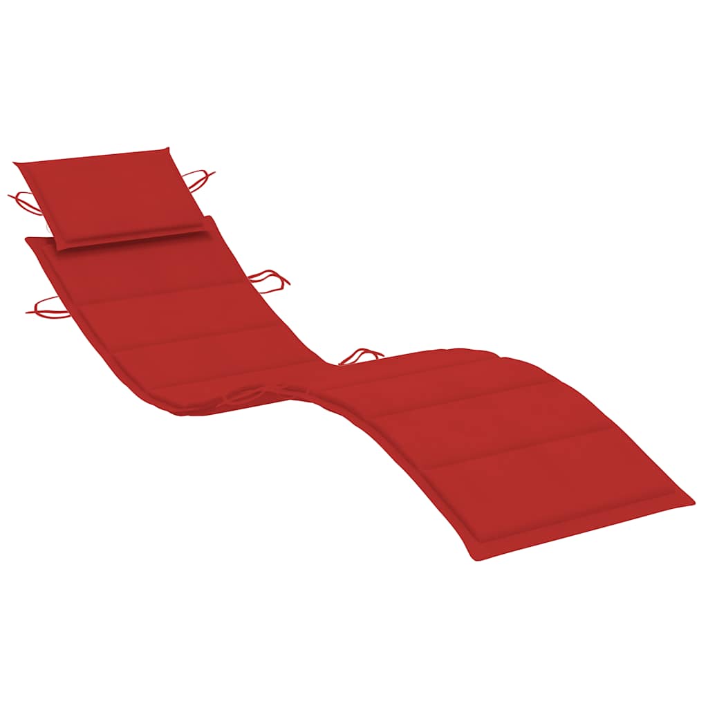 Sun loungers 2 pcs. with cushions solid wood acacia