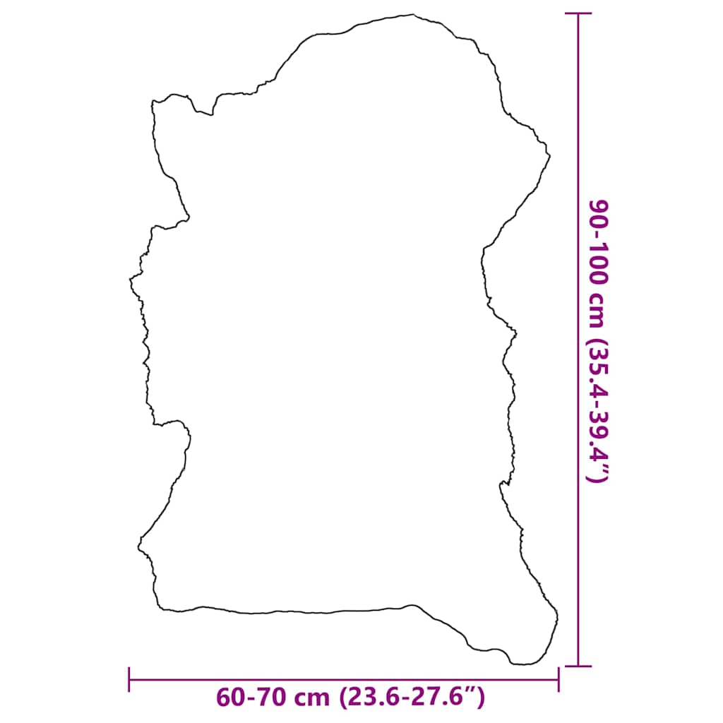 Schafpelz Mischfarbe (60-70)x(90-100) cm