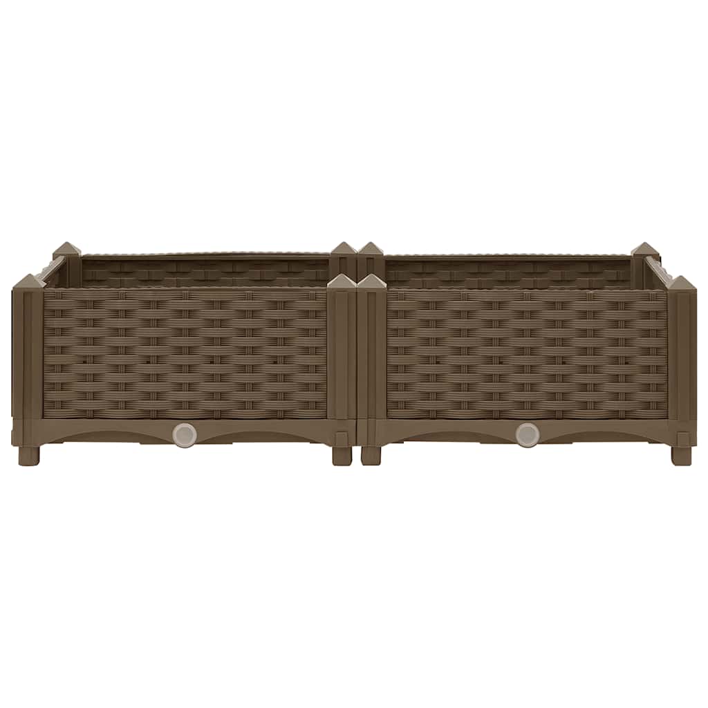 Jardinière surélevée 80x40x23 cm en polypropylène